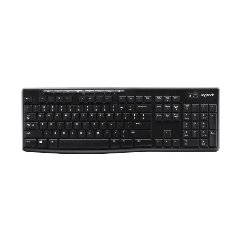 Logitech K270 Full Size Wireless Keyboard Black - Techmarkit