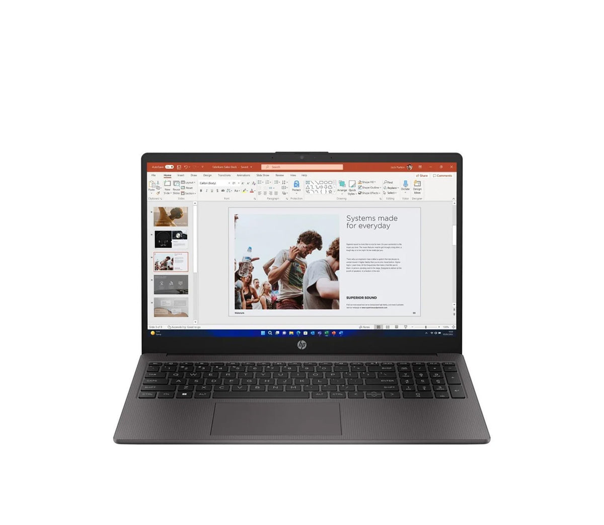 HP 250 G10 Celeron N100 8GB RAM 256GB PCIE NVME SSD 15.6"