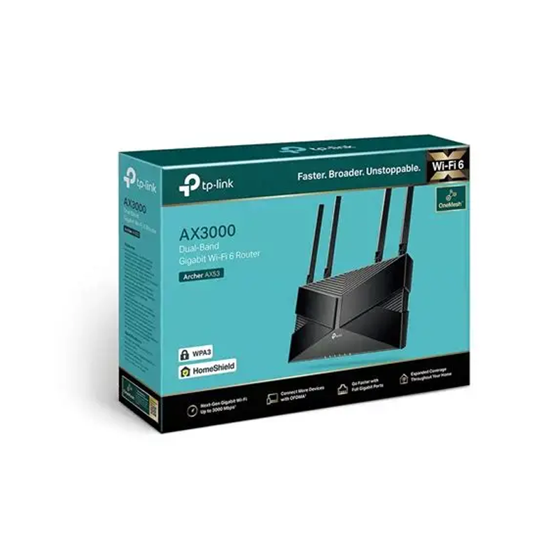 TPLink AX3000 Dual-Band Wi-Fi 6 Router New
