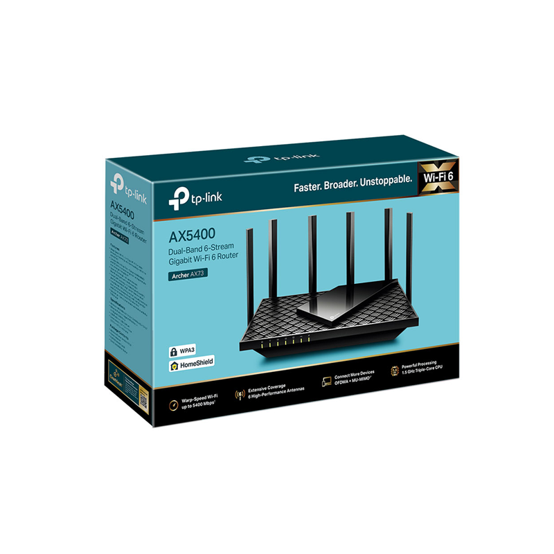 TPLink AX5400 Dual-Band Wi-Fi 6 Router New