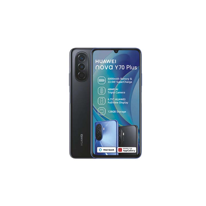 Huawei Nova Y70 Plus 128GB Dual Sim Black