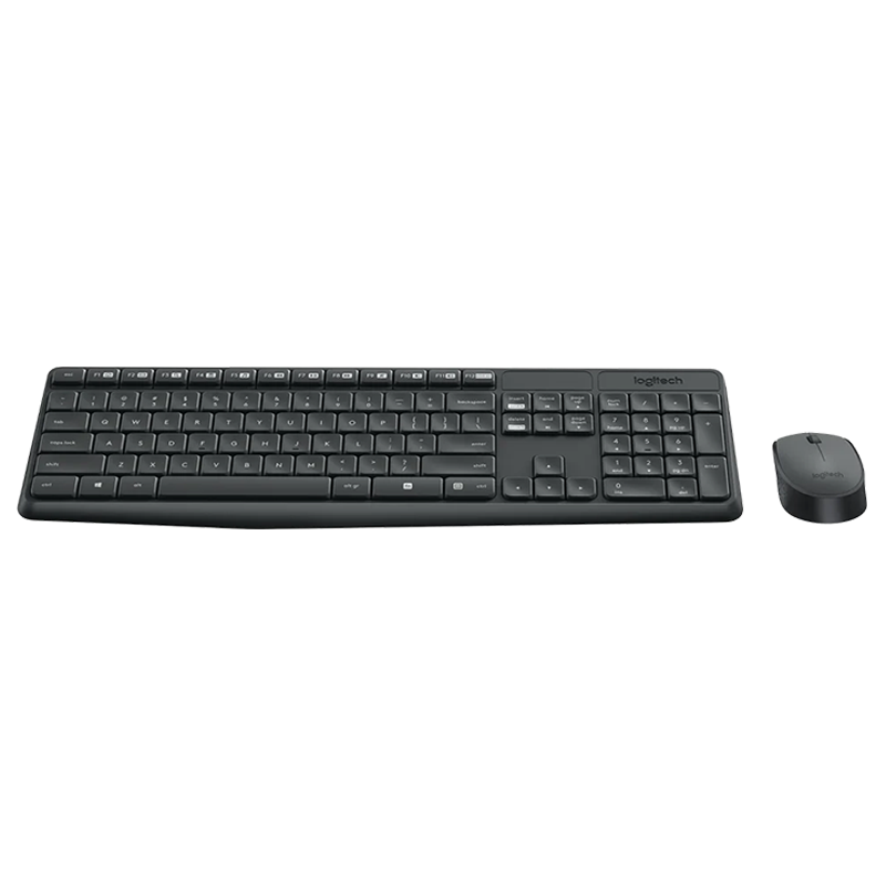 Logitech MK235 Wireless Keyb+mouse Gry New