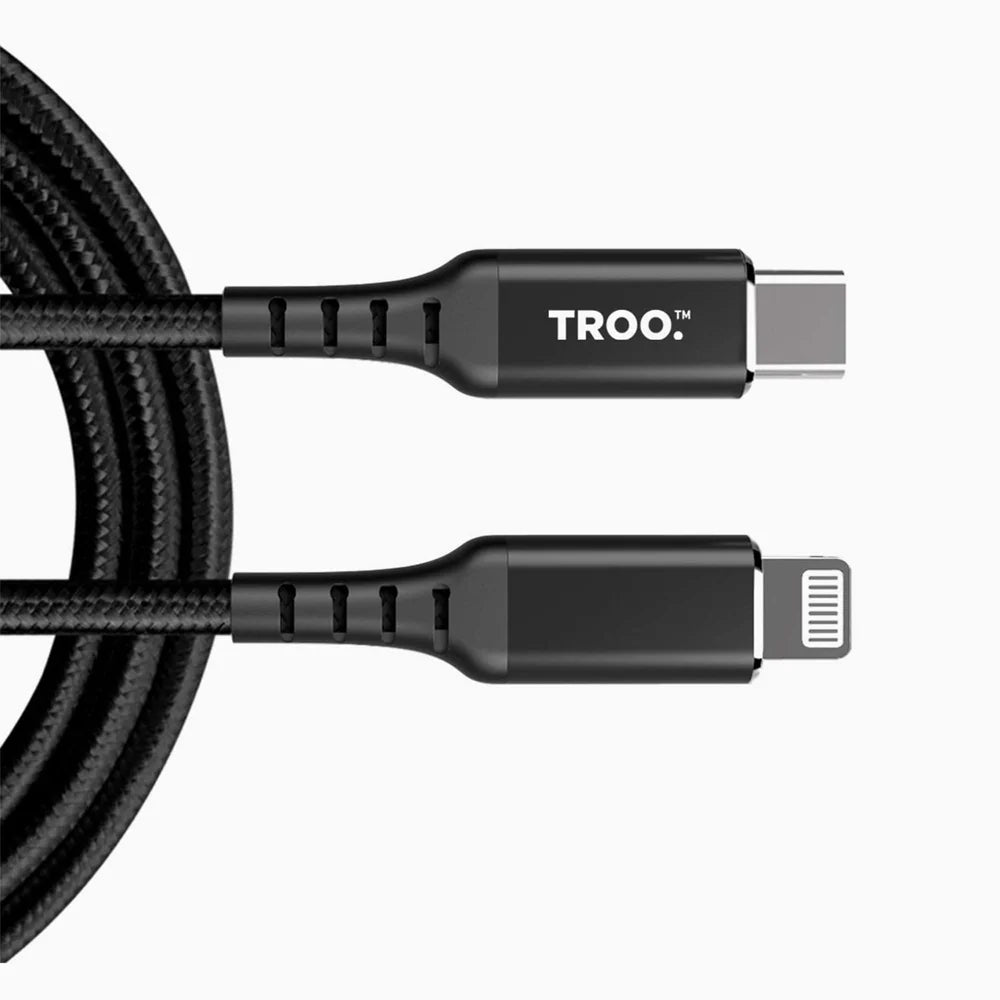 TROO 30W USB C To Lighting MFI Braided Cable