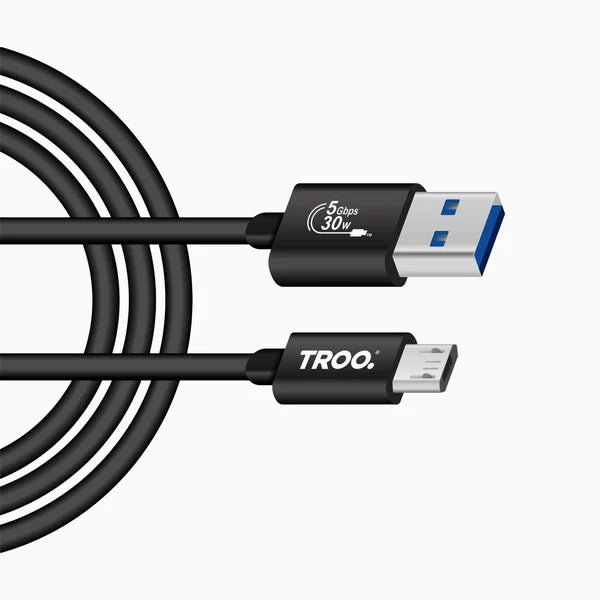 TROO 30w USB A To USB Micro Cable