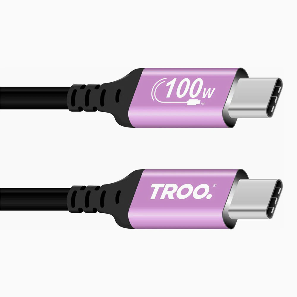 TROO UltraFast USB C 100W Cable