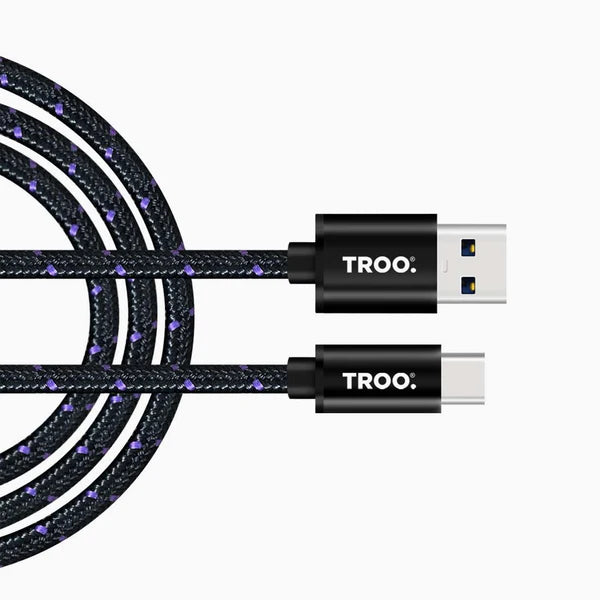 TROO 60W USB A To USB C Cable