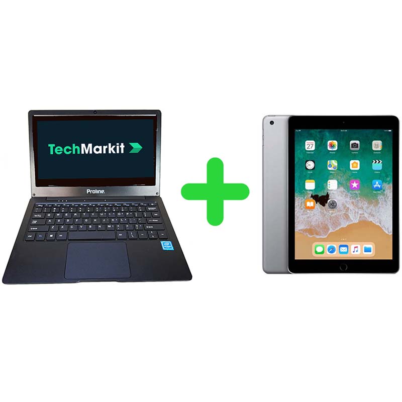 Proline V11 Celeron N4020 4GB RAM 120GB SSD 11.6&quot; + iPad 5th Gen 9.7&quot; Bundle