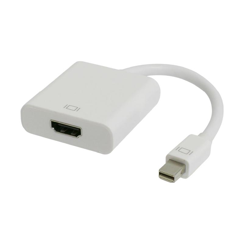 Volkano MiniPort Series Mini DisplayPort to HDMI 10cm Convertor White - Techmarkit