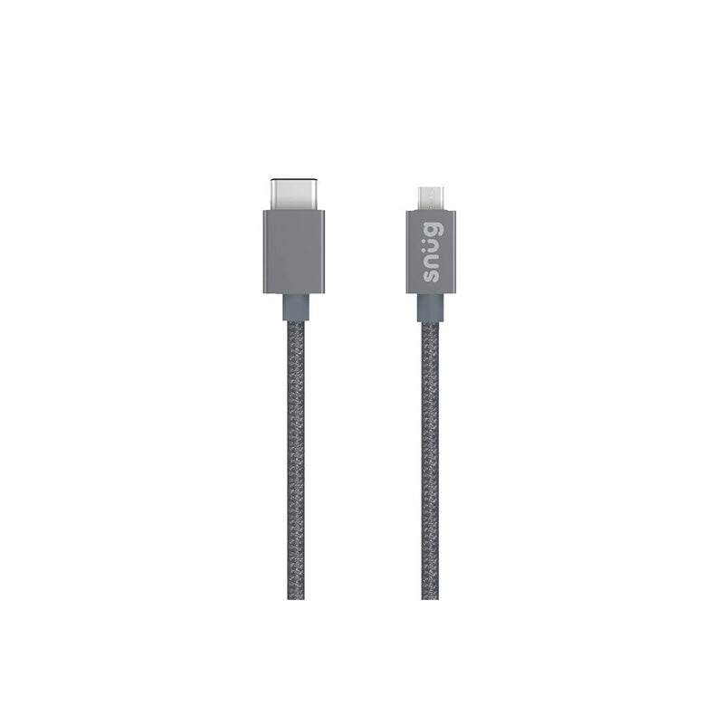 Snug USB Type C To Micro-USB 1.2M Cable Grey