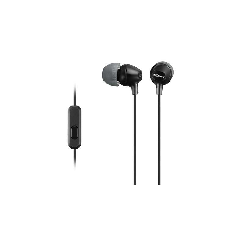 Sony MDR In Ear Headphones With Mic Black